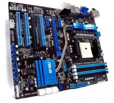 Motherboard ASUS F1A75-V PRO FM1 DDR3 VGA DVI HDMI DP ATX.
